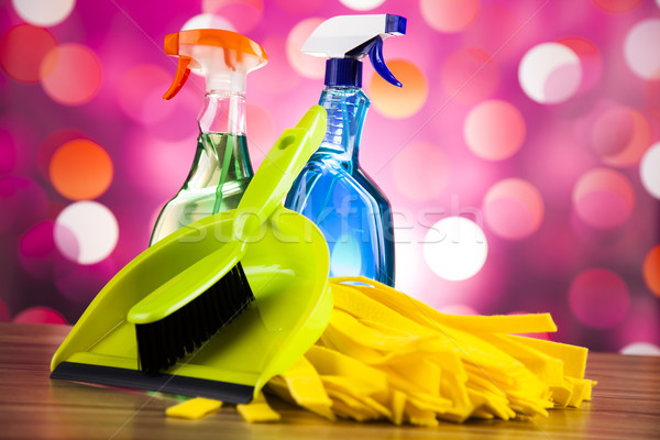 Cleaning, home work colorful theme Stock photo © JanPietruszka