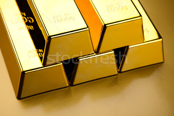 Gold Geld finanziellen Metall Bank Markt Stock foto © JanPietruszka