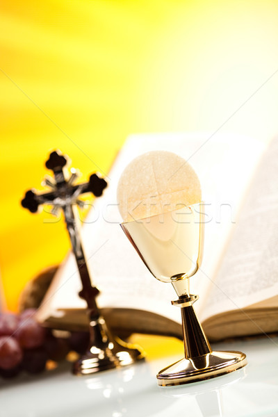 Symbol christianity religion, bright background, saturated conce Stock photo © JanPietruszka