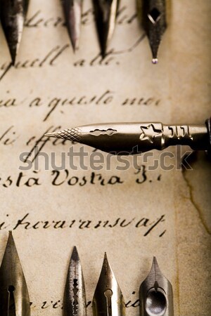 ősi kézirat klasszikus háttér keret ír Stock fotó © JanPietruszka