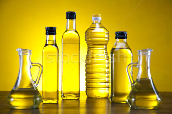 Suplimentar virgin ulei de măsline copac soare fruct Imagine de stoc © JanPietruszka