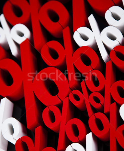 Pénzügy százalék természetes színes felirat piros Stock fotó © JanPietruszka
