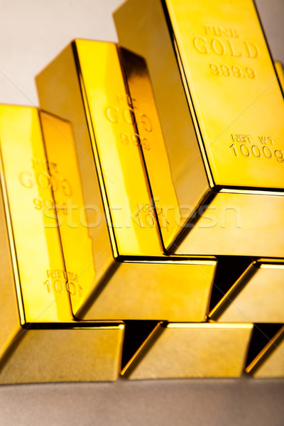 Gold and money, ambient financial concept Stock photo © JanPietruszka