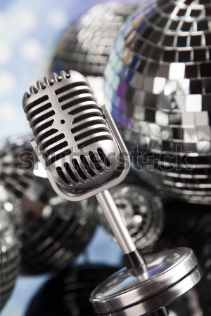 Music microphone, music saturated concept Stock photo © JanPietruszka