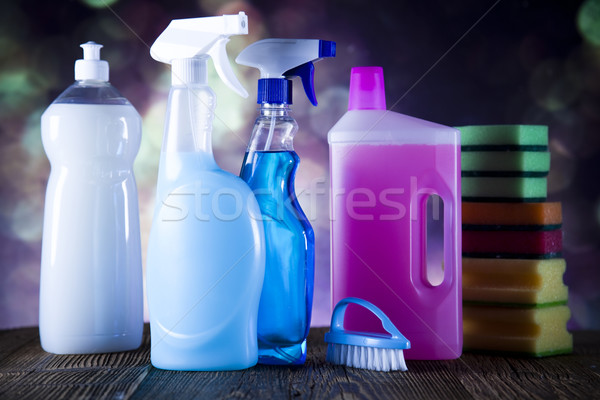 Csoport takarítás munka otthon üveg szolgáltatás Stock fotó © JanPietruszka