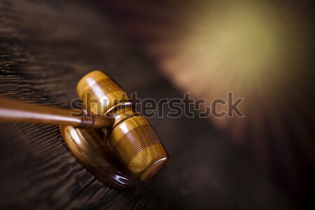 Law and justice concept, wooden gavel Stock photo © JanPietruszka
