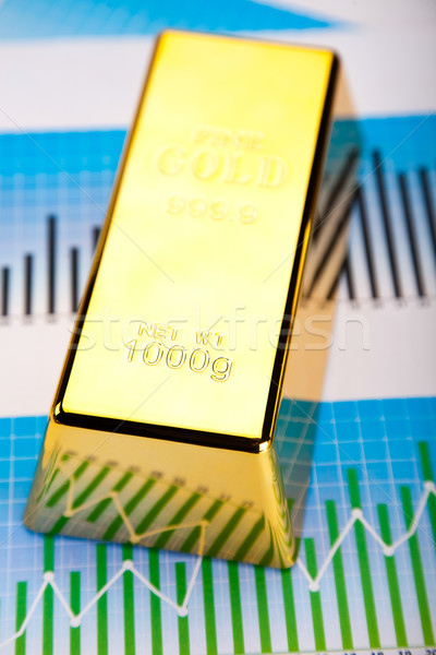 Financial indicators,Chart,Gold bar Stock photo © JanPietruszka