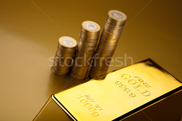 Golden Bars, ambient financial concept Stock photo © JanPietruszka