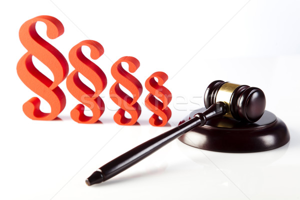 Stock photo: Justice concept and paragraph