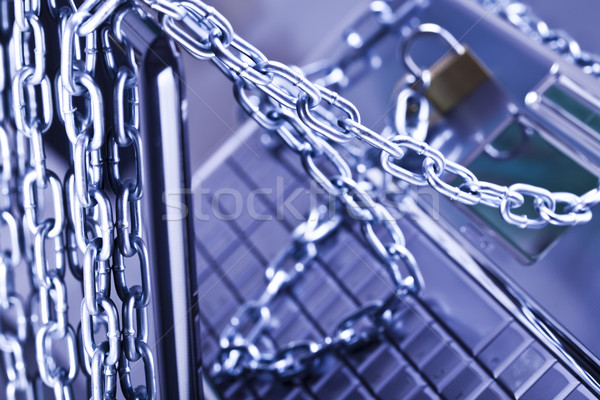 Network security conception, modern network symbols concept Stock photo © JanPietruszka