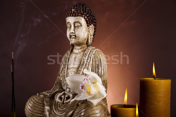 Buddha statue in a meditation  Stock photo © JanPietruszka