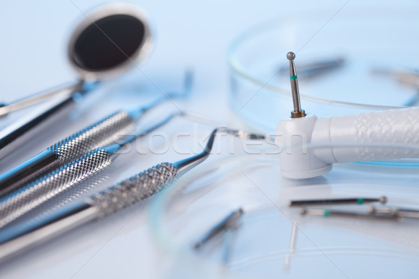 Foto d'archivio: Dental · strumenti · medicina · specchio · strumento · professionali