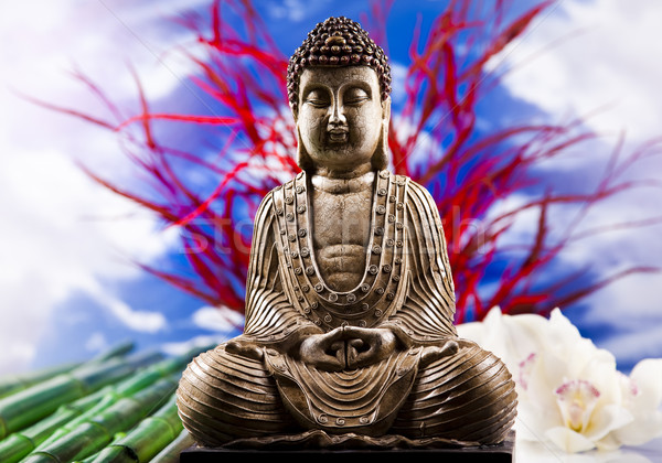 商业照片: 佛·禅· 太阳 · 吸烟 · 放松 · 崇拜