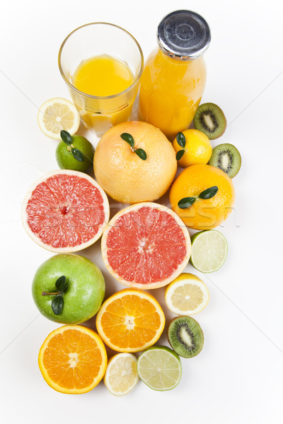 Mélange de fruits lumineuses coloré nature fruits santé [[stock_photo]] © JanPietruszka