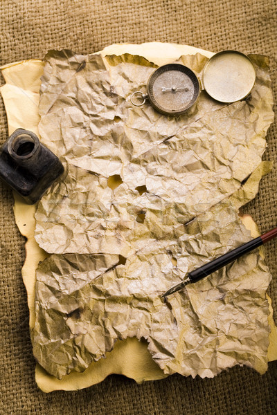 Retro oud papier vintage papier ontwerp achtergrond Stockfoto © JanPietruszka