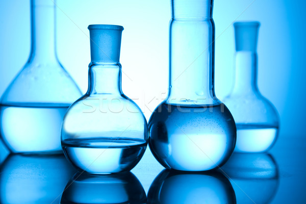 Stock photo: Laboratory glassware 