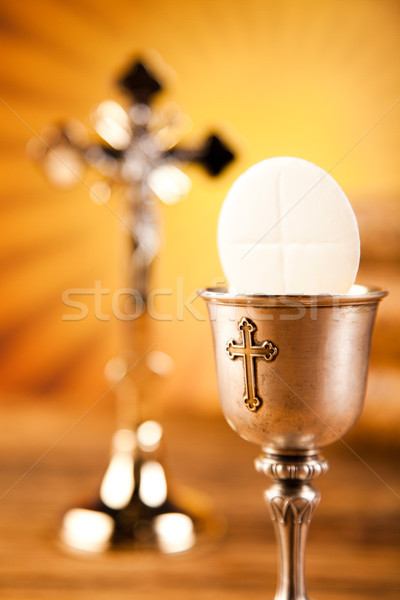 I Love religion, bright background, saturated concept Stock photo © JanPietruszka