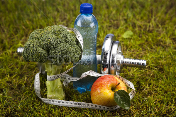 Сток-фото: фитнес · продовольствие · зеленая · трава · здоровья · осуществлять · энергии