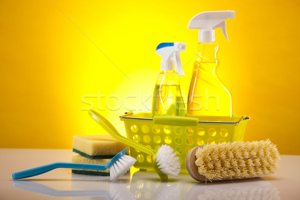 Stockfoto: Huis · schoonmaken · product · werk · home · fles