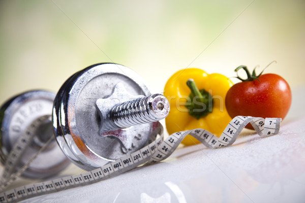 свежих продуктов мера диета продовольствие фитнес фрукты Сток-фото © JanPietruszka