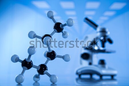 Stock foto: Atom · Moleküle · Modell · Wasser · Design · Zeichen