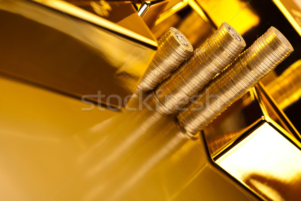 Money, coins and gold, ambient financial concept Stock photo © JanPietruszka