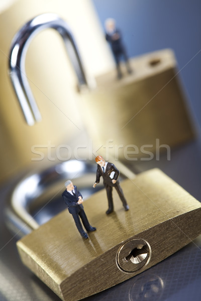 Virus security, modern network symbols concept Stock photo © JanPietruszka