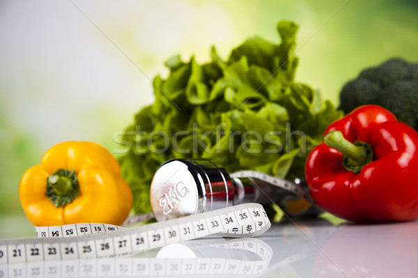 Alimenti freschi misura dieta fitness sport Foto d'archivio © JanPietruszka
