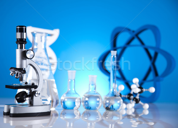 Imagine de stoc: Laborator · sticlă · chimie · ştiinţă · formulă · medicină