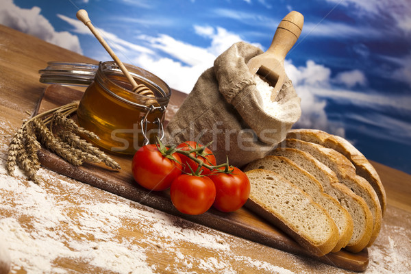 Сток-фото: разнообразие · цельнозерновой · хлеб · продовольствие · фон · хлеб · обеда