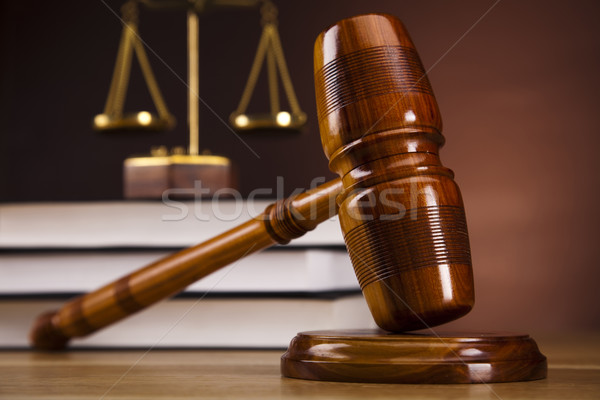  Wooden gavel barrister, justice concept  Stock photo © JanPietruszka