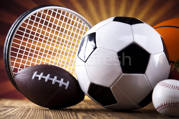 Sport équipement golf football tennis [[stock_photo]] © JanPietruszka