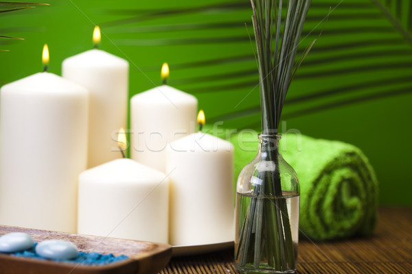 Spa salt, fresh and organic concept Stock photo © JanPietruszka