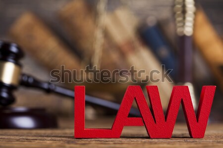 Stock photo: Statue of lady justice, Law concept 