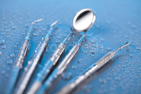 Tandheelkunde metaal geneeskunde spiegel tool professionele Stockfoto © JanPietruszka