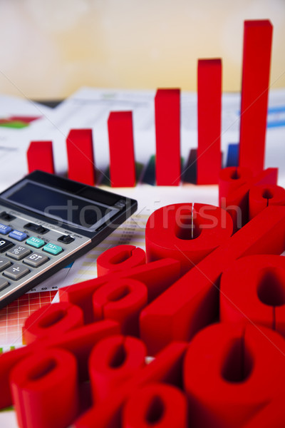 Finance pour cent naturelles coloré signe rouge [[stock_photo]] © JanPietruszka