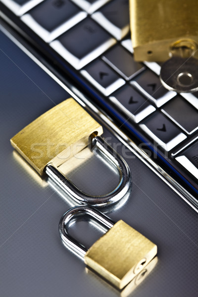 Computer Security conception, modern network symbols concept Stock photo © JanPietruszka