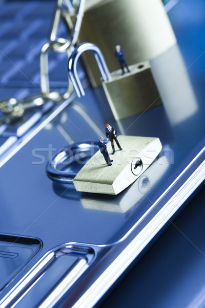 Virus security, modern network symbols concept Stock photo © JanPietruszka