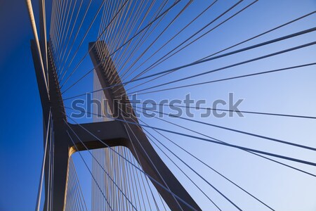 Modern bridge, saturated landmark view Stock photo © JanPietruszka