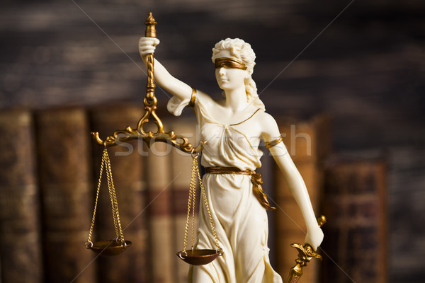 Statue of justice, burden of proof, law theme Stock photo © JanPietruszka