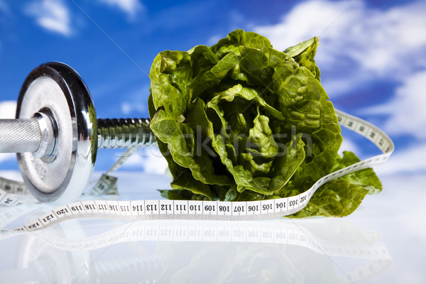 Alimentos medición fitness deporte energía grasa Foto stock © JanPietruszka