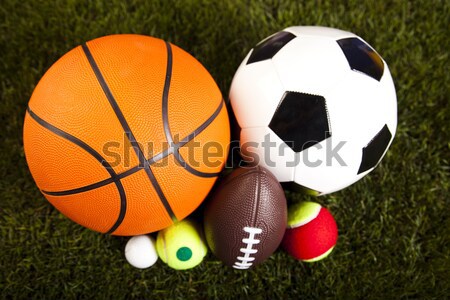 Foto stock: Equipamentos · esportivos · naturalismo · colorido · esportes · futebol · verão