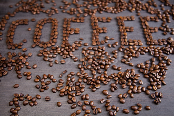 Kofeina żywy jasne tekstury żywności ramki Zdjęcia stock © JanPietruszka