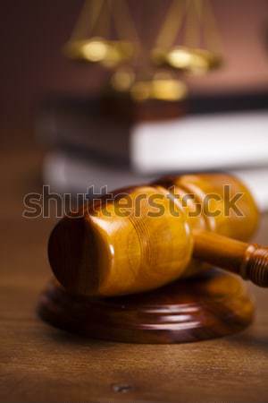 Judges wooden gavel Stock photo © JanPietruszka