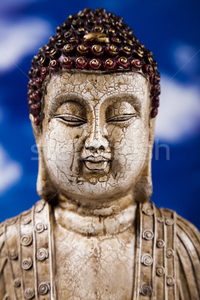 Buddha zen zon rook ontspannen aanbidden Stockfoto © JanPietruszka
