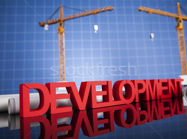 Development, Buildings under construction background Stock photo © JanPietruszka