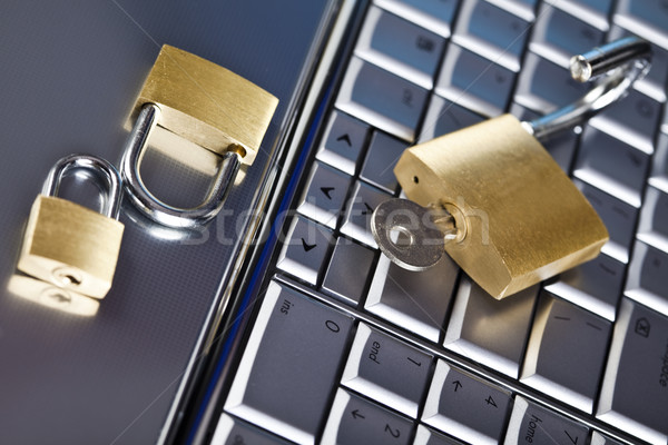 Computer Security conception, modern network symbols concept Stock photo © JanPietruszka