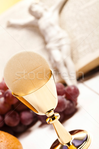 Stock photo: Symbol christianity religion, bright background, saturated conce