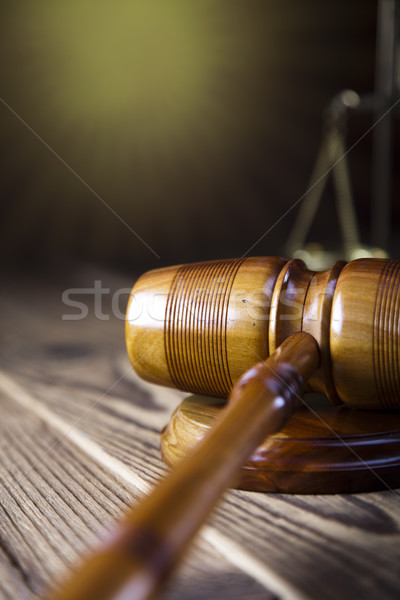 Młotek prawa skali adwokat sędzia Zdjęcia stock © JanPietruszka