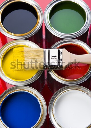 краской ярко красочный аннотация дизайна домой Сток-фото © JanPietruszka